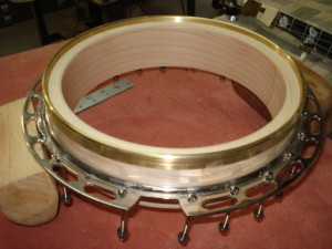 Tone ring and flange  attached