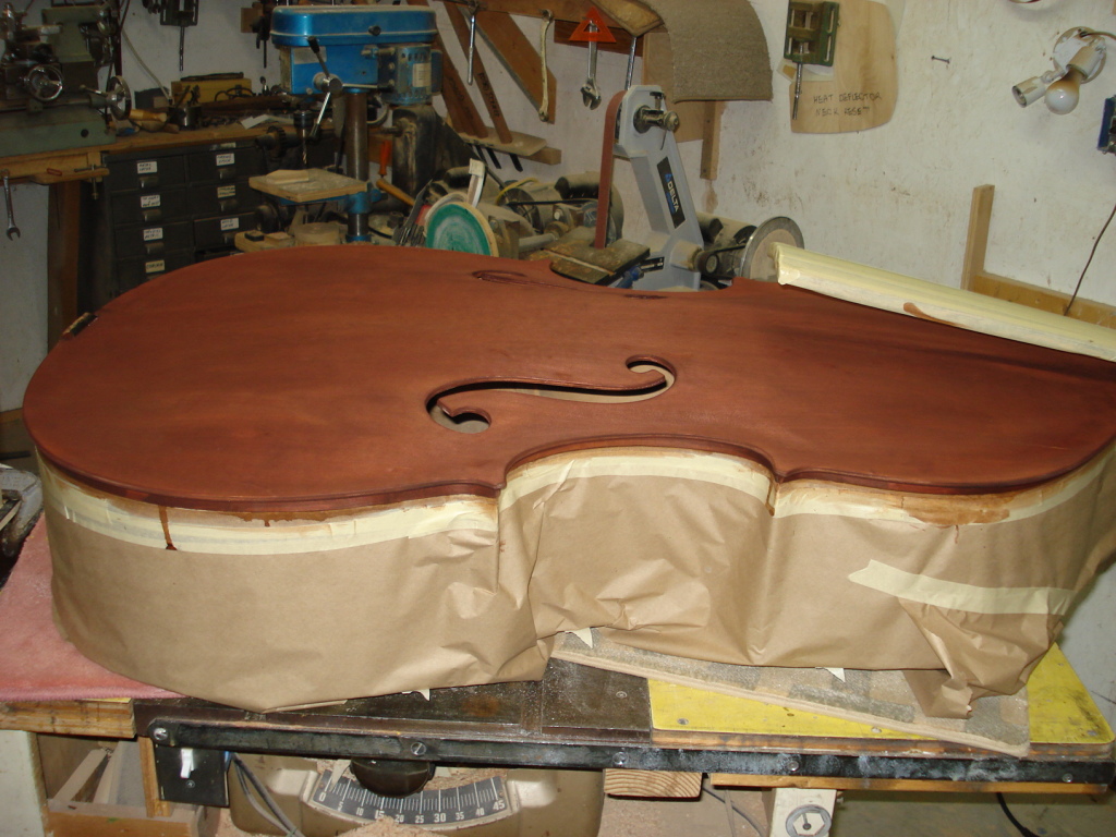 The top after staining